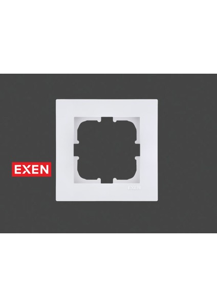 Karell Beyaz Tekli Çerçeve (Exen 200-010000-101)
