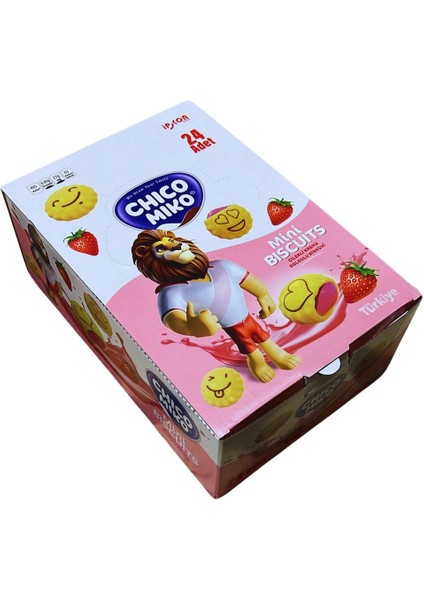 Mini Biscuits Çilekli 24 Adet