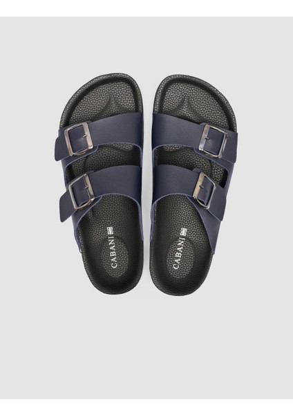 Toka Detaylı Lacivert Erkek Terlik fırsatları