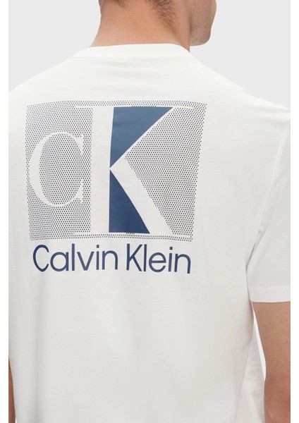 Ön ve Arka Logo Baskılı Pamuklu Regular Fit T Shirt LV04RC853GYAF Erkek T Shirt LV04RC853G Yaf indirimleri