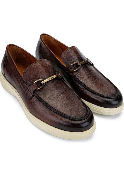 Erkek Hakiki Deri Koyu Taba Loafer Ayakkabı 987 208 Erk Ayk Y25 K.taba fiyatları