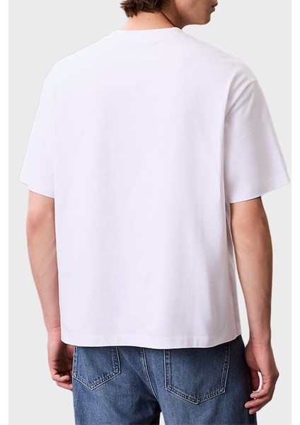 Pamuklu Relaxed Fit Bisiklet Yaka Logolu T Shirt LV04RC851GYAA Erkek T Shirt LV04RC851G Yaa modelleri