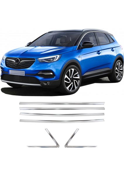 Opel Grandland x Uyumlu 2017 ve Üzeri Krom Cam Çıtası 6 Parça Paslanmaz Çelik fiyatları