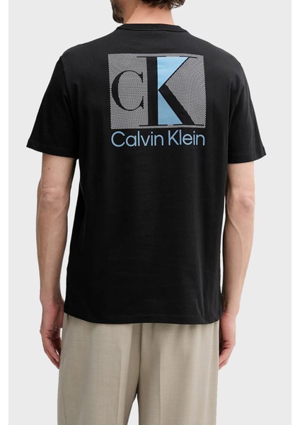 Ön ve Arka Logo Baskılı Pamuklu Regular Fit T Shirt LV04RC853GUB1 Erkek T Shirt LV04RC853G Ub1 modelleri