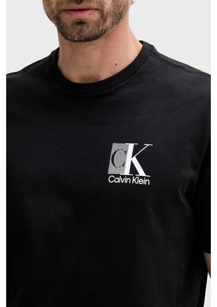 Ön ve Arka Logo Baskılı Pamuklu Regular Fit T Shirt LV04RC853GUB1 Erkek T Shirt LV04RC853G Ub1 fırsatları