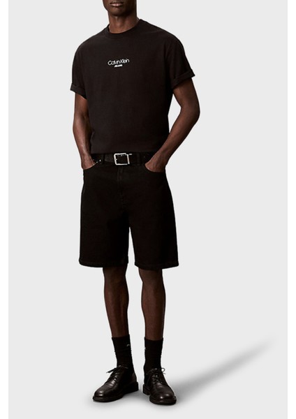 Pamuklu Relaxed Fit Bisiklet Yaka Logolu T Shirt LV04RC851GUB1 Erkek T Shirt LV04RC851G Ub1