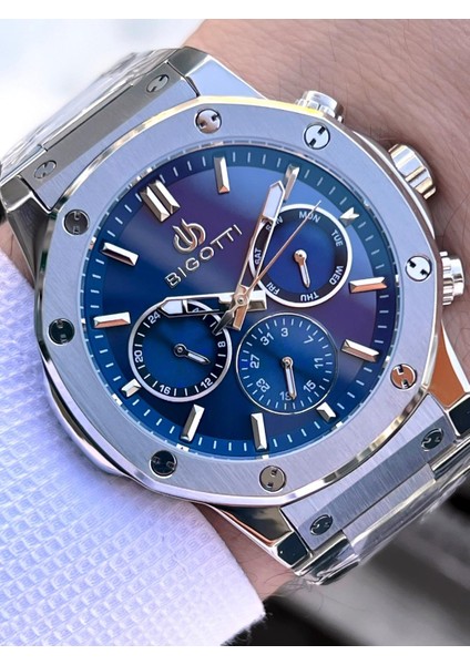 Özel Kutulu Nişan ve Damat Saati 2 Yıl Garantili Iç Fonksiyonları Aktif Erkek Kol Saati BX03