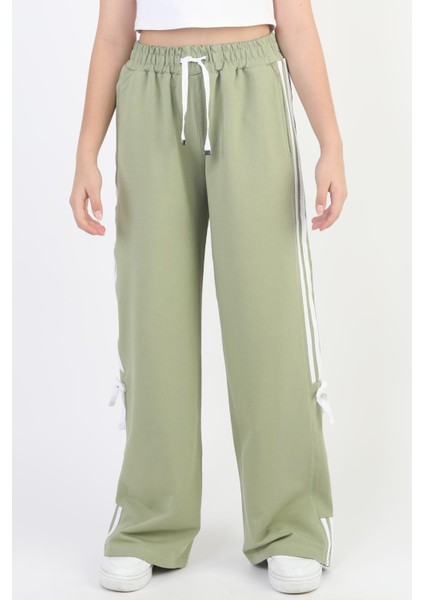 Kız Çocuk Cepli Rahat Kesim Penye Eşofman Altı