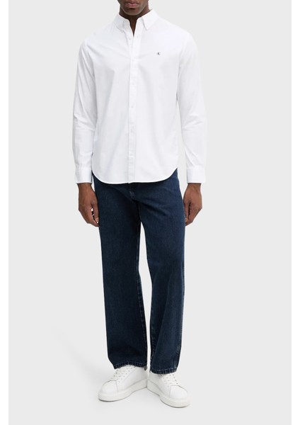 Pamuklu Regular Fit Düğmeli Yaka Uzun Kollu Gömlek LV140EM125YAA Erkek Gömlek LV140EM125 Yaa fiyatları