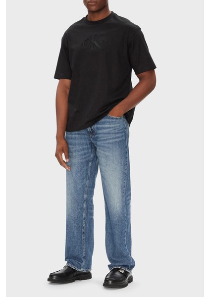 Pamuklu Oversize Fit Bisiklet Yaka Logolu T Shirt LV04RB295GUB1 Erkek T Shirt LV04RB295G Ub1 fiyatları