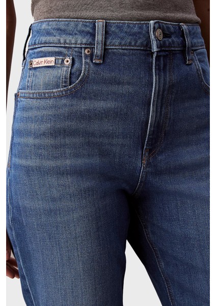 Pamuklu Straight Fit Yüksek Bel Düz Paça Jeans LV047B913GYCC Bayan Kot Pantolon LV047B913G Ycc fırsatları