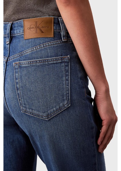 Pamuklu Straight Fit Yüksek Bel Düz Paça Jeans LV047B913GYCC Bayan Kot Pantolon LV047B913G Ycc indirimleri