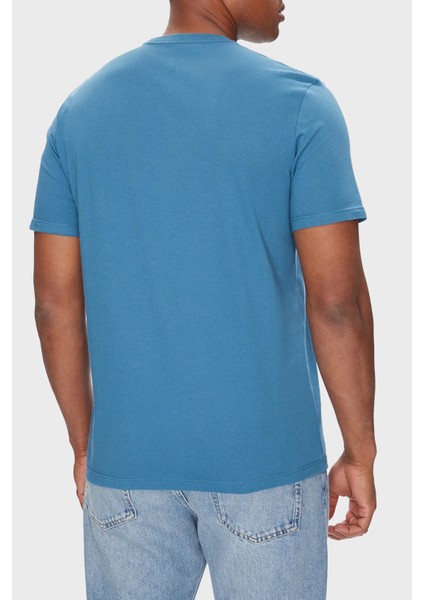 Pamuklu Regular Fit Bisiklet Yaka Logolu T Shirt LV04RC852GCCY Erkek T Shirt LV04RC852G Ccy modelleri