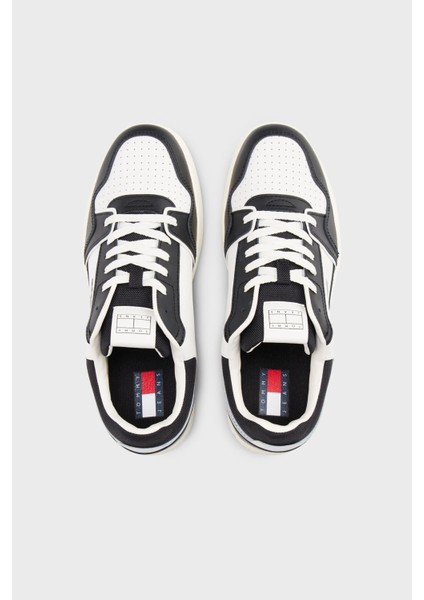 Deri Karışımlı Logolu Sneaker Ayakkabı Erkek Ayakkabı EM0EM01610 Bds fırsatları