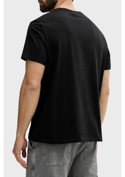 Pamuklu Loose Fit Bisiklet Yaka Logolu T Shirt LV04RB862GUB1 Erkek T Shirt LV04RB862G Ub1 fiyatları
