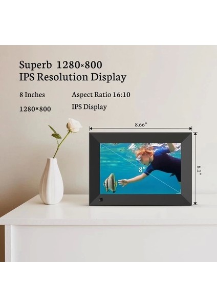 Bsımb 1280X800 Hd Wifi Dijital Resim Çerçevesi