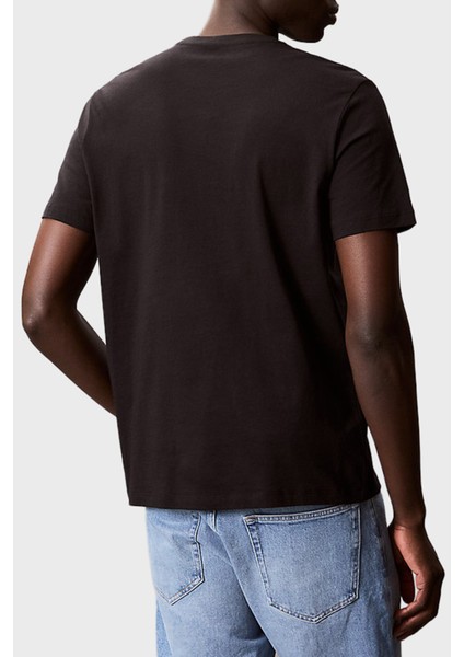 % 100 Pamuk Regular Fit Bisiklet Yaka Logolu T Shirt LV04RC852GUB1 Erkek T Shirt LV04RC852G Ub1 modelleri