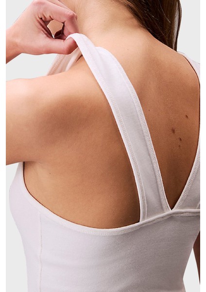 Pamuklu Slim Fit Kalın Askılı Logolu Top LV044C219GYAA Bayan Top LV044C219G Yaa indirimleri