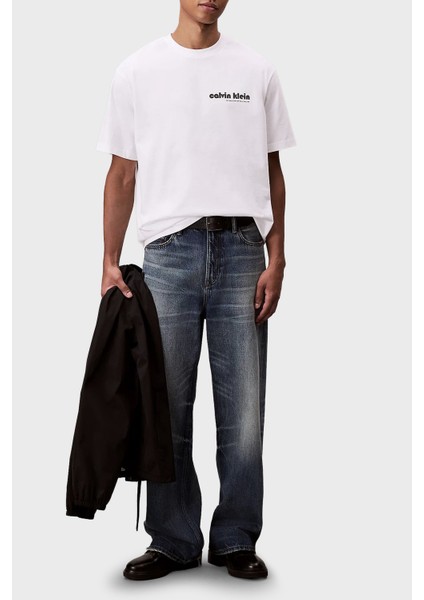 Pamuklu Relaxed Fit Bisiklet Yaka Logolu T Shirt LV04RC829GYAA Erkek T Shirt LV04RC829G Yaa fiyatları