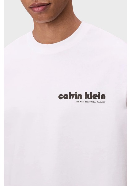 Pamuklu Relaxed Fit Bisiklet Yaka Logolu T Shirt LV04RC829GYAA Erkek T Shirt LV04RC829G Yaa