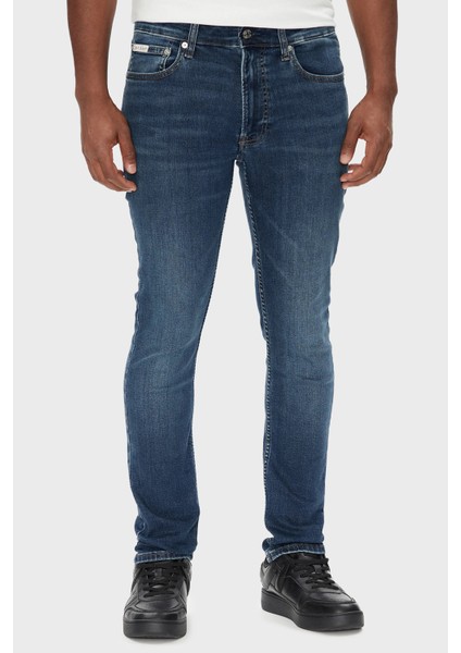 Pamuklu Slim Fit Orta Bel Dar Paça Jeans LV04RB720GPTR Erkek Kot Pantolon LV04RB720G Ptr
