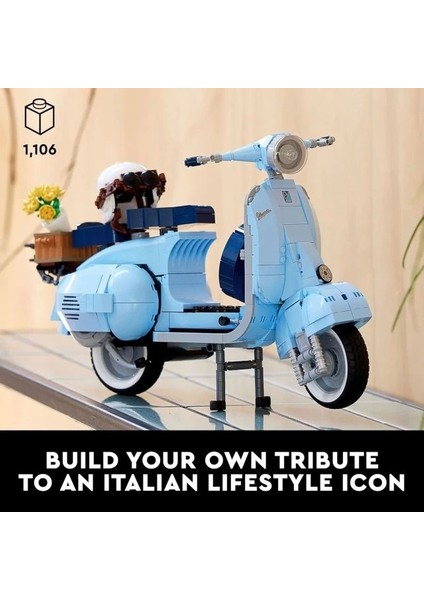 Icons Vespa 125 Scooter Model Yapı Seti