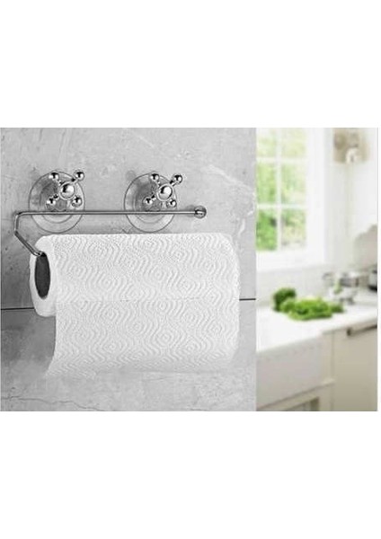 Havluluk Tutucu Vakumlu Banyo Tuvalet Duvar Kağıt Havlu Askısı
