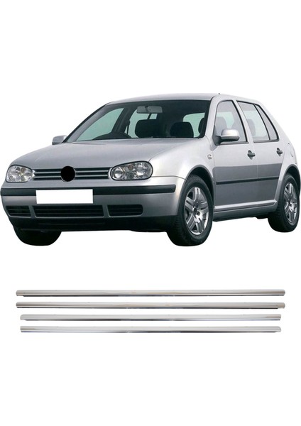 Volkswagen Golf 4 Uyumlu 1998-2004 Krom Cam Çıtası 4 Parça Paslanmaz Çelik fiyatları