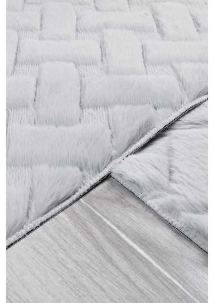 Desenli Tavşan Tüyü Yumuşak 2’li Banyo Paspası – Kaymaz Tabanlı Klozet Takımı Gri indirimleri