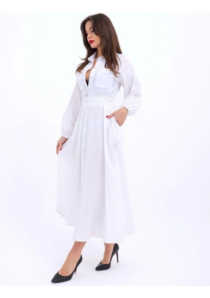 5903 Elbise-Beyaz fiyatları
