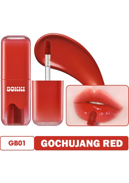 Işıltılı Nemlendirici Yarı Kalıcı Dudak Parlatıcısı Glow Bokki Tint GB01 Pepper Red 4.85 gr fiyatları