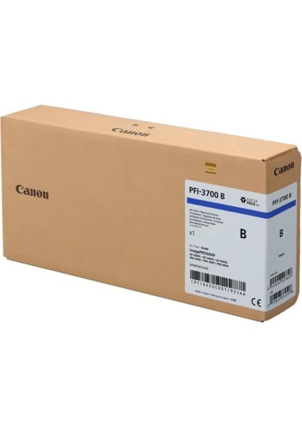 PFI-3700 B (Blue) Mavi Orijinal Mürekkep Kartuş 700 Ml. (6450C001)