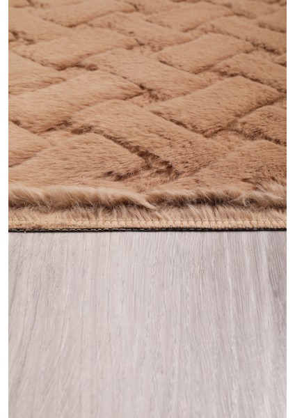 Desenli Tavşan Tüyü Yumuşak 2’li Banyo Paspası – Kaymaz Tabanlı Klozet Takımı Camel indirimleri