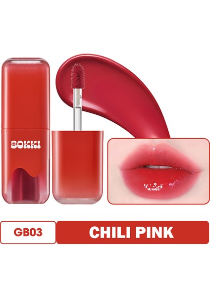 Işıltılı Nemlendirici Yarı Kalıcı Dudak Parlatıcısı Glow Bokki Tint GB03 Chili Pink 4.85 gr fiyatları