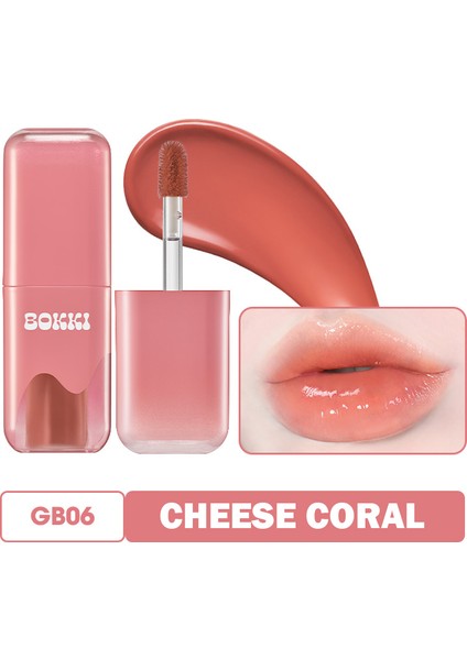 Işıltılı Nemlendirici Yarı Kalıcı Dudak Parlatıcısı Glow Bokki Tint GB06 Cheese Coral 4.85 gr fiyatları