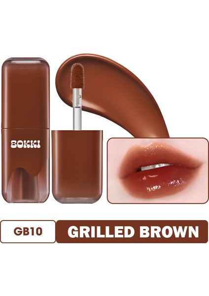 Işıltılı Nemlendirici Yarı Kalıcı Dudak Parlatıcısı Glow Bokki Tint GB10 Grilled Brown 4.85 gr fiyatları