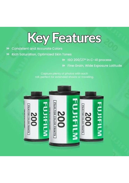 135 Fujifilm 200 Film Formatı Tip 35MM fiyatları