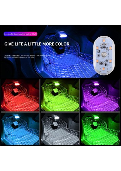 Manyetik LED Atmosfer Işığı – USB Şarjlı, Dokunmatik Anahtarlı, Araba Için Tekli Paket | Modern Tasarım, Kolay Kurulum, Şık Ambiyans Bagaj Torpido Aydınlatma HSN13