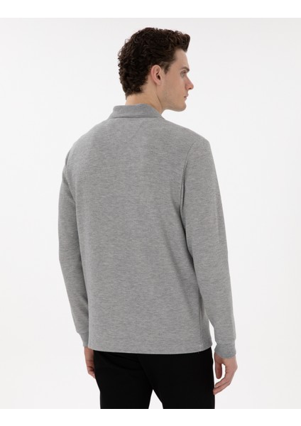 Erkek Gri Regular Fit Sweatshirt 50293236-VR024 indirimleri