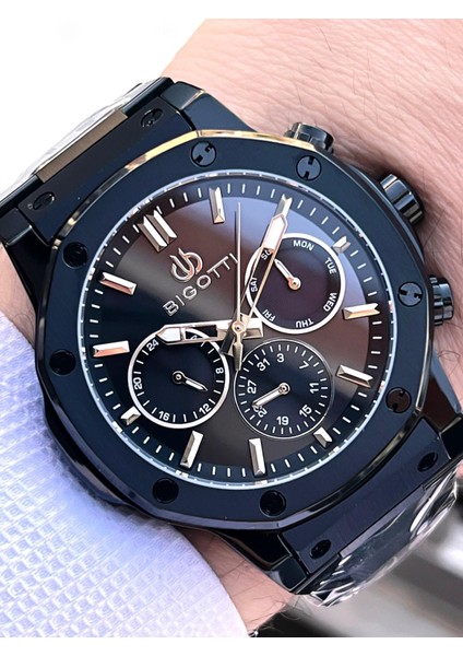 Özel Kutulu Nişan ve Damat Saati 2 Yıl Garantili Iç Fonksiyonları Aktif Erkek Kol Saati BX05