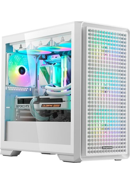 Radiant Beyaz 750W 80+ Bronze Midi Tower Kasa