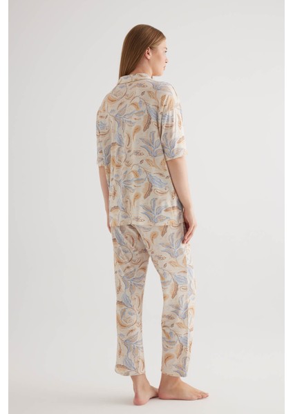 Kadın Plus Size Viscose Uzun Pijama Altı