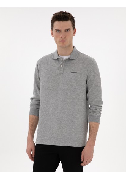 Erkek Gri Regular Fit Sweatshirt 50293236-VR024