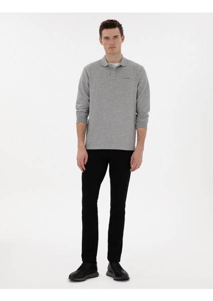 Erkek Gri Regular Fit Sweatshirt 50293236-VR024 fırsatları