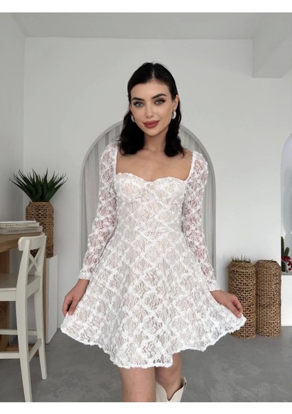 Fers Çiçek Detay Elbise modelleri