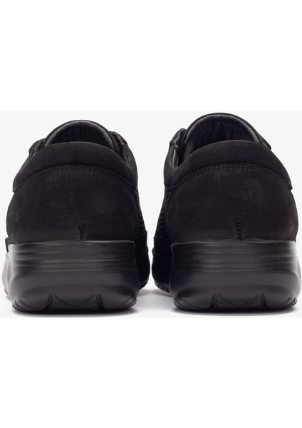 Hakiki Deri-Triko Erkek Günlük Yürüyüş Ayakkabısı - 1915 Nt-Siyah KK064 modelleri