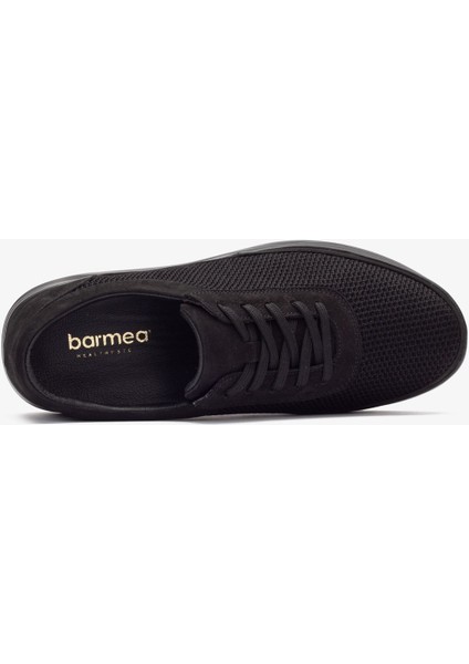 Hakiki Deri-Triko Erkek Günlük Yürüyüş Ayakkabısı - 1915 Nt-Siyah KK064 indirimleri