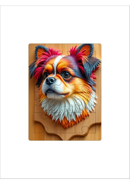 12 Parça Mdf Lazer Kesim Çocuk Puzzle Yapboz 14 x 19 cm V4 fiyatları