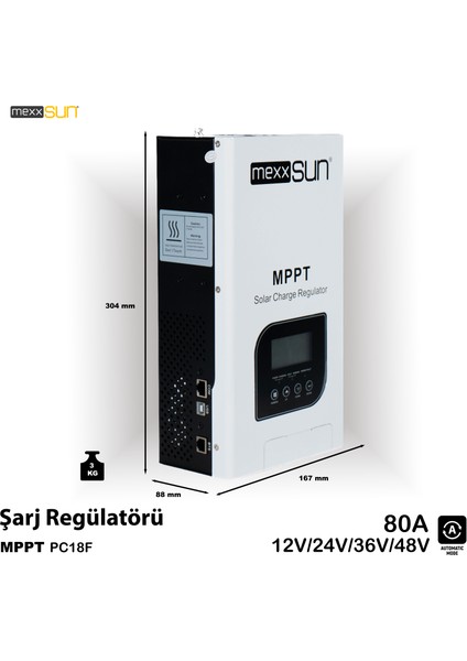 80 Amper Mppt Şarj Kontrol Cihazı Mppt Şarj Regülatörü fiyatları