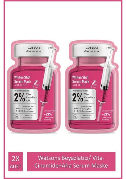 Beyazlatıcı/ Vita-Cinamide+Aha Serum Maske 2x